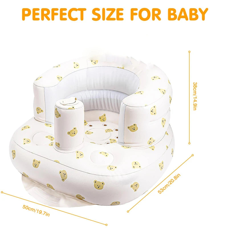 Inflatable Baby Sofa Seat with Air Pump (3–36 Months)