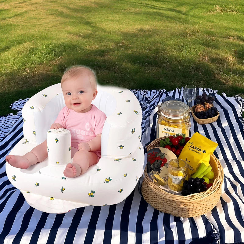 Inflatable Baby Sofa Seat with Air Pump (3–36 Months)
